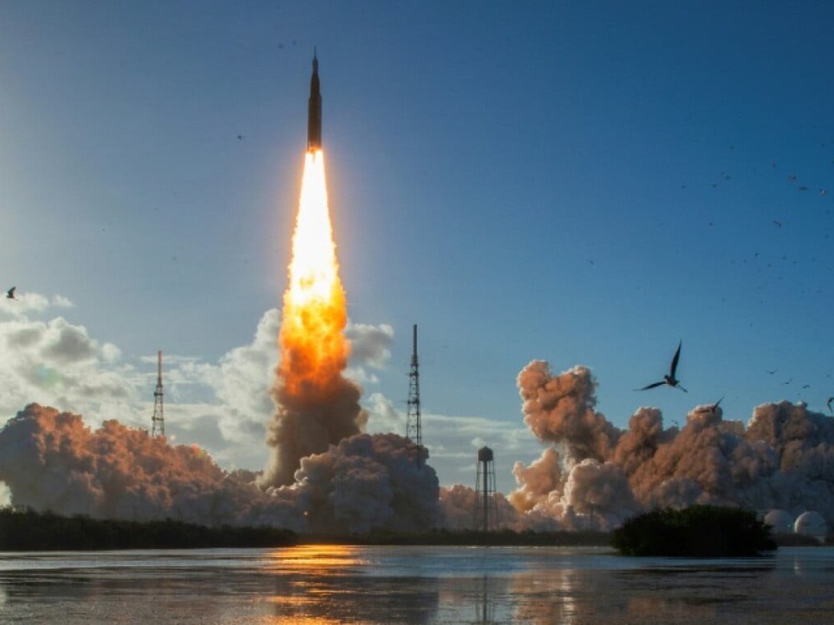 Artemis astronauts blast towards Moon on historic mission