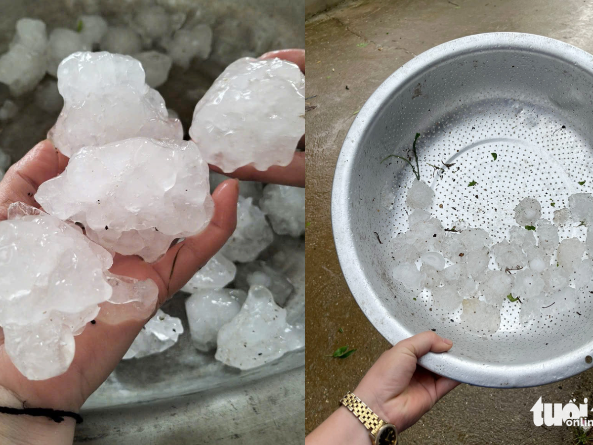 Hailstorm hits Vietnam’s Nghe An