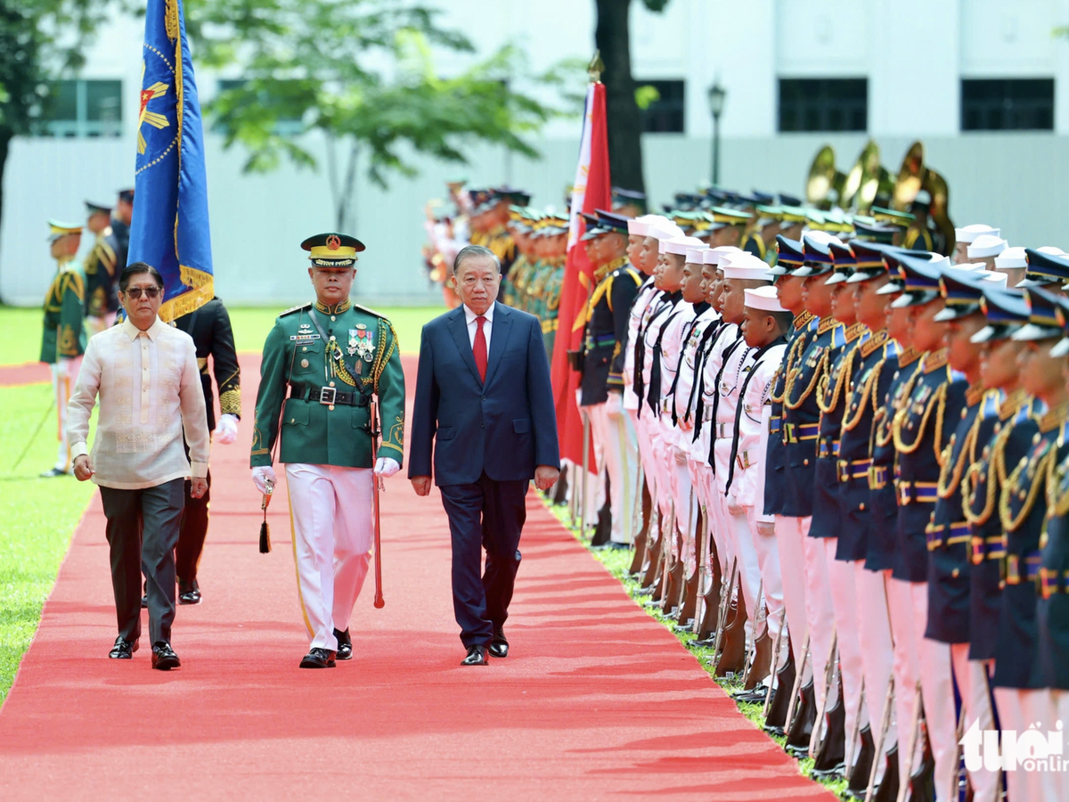 Philippines welcomes Vietnam’s top leader To Lam with 21-gun salute