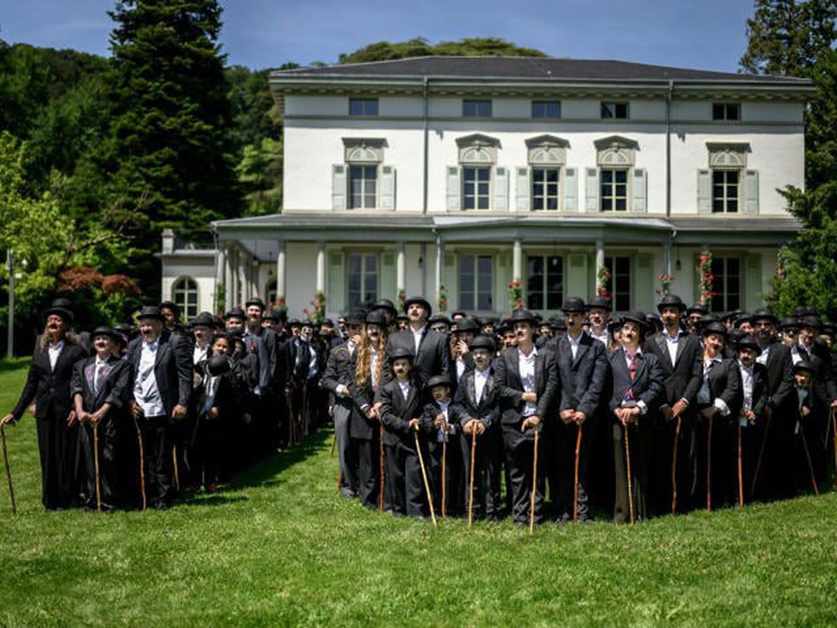 Hundreds of Charlie Chaplin lookalikes gather in Switzerland