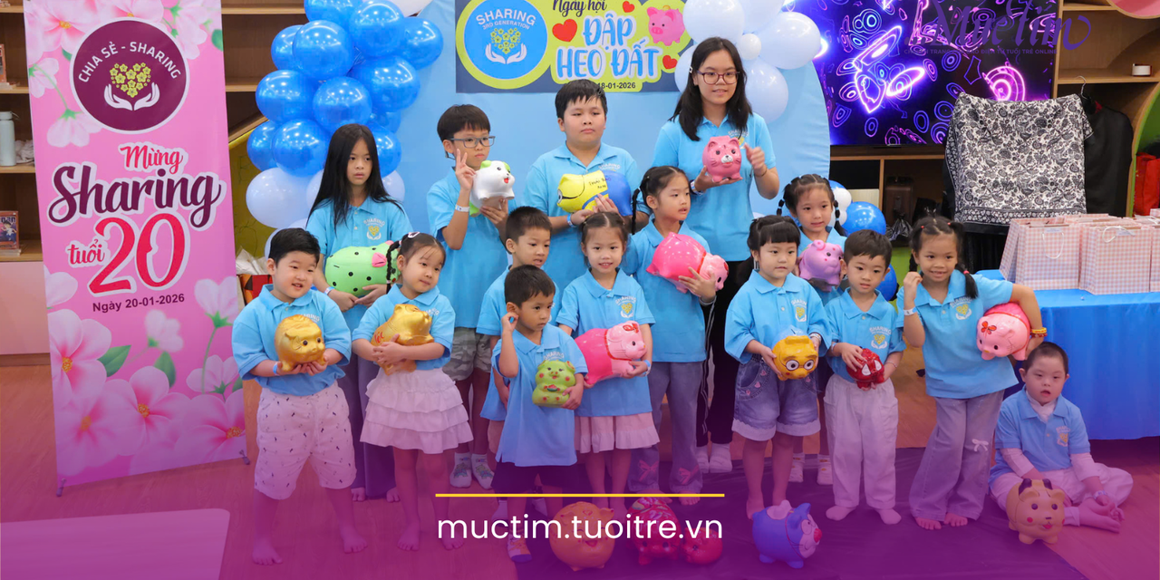 Đập heo đất cuối năm: Hành trình sẻ chia đến Tết cho em 2026