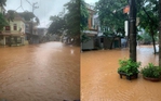 Bắc Bộ có nơi mưa tới 300mm, đường phố ở Yên Bái mênh mông nước