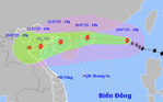 Bão số 3 mạnh lên cấp 11, tăng thêm 2 cấp trong ngày