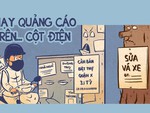 Phạt 2 triệu đồng nếu quảng cáo trên 'nền tảng' cột điện, thân cây