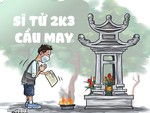 Sĩ tử 2k3 đi cầu may bằng thông tin cá nhân