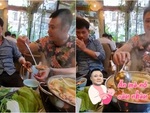 Xuân Bắc giận dỗi khi ăn lẩu vì bị Tự Long gắp cho toàn rau