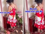 Mẹ bất lực với con gái quậy phá bàn thờ Ông Địa