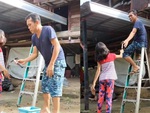 Ông bố làm con gái rối não khi nhờ lấy búa
