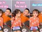 Con gái vô tình tiết lộ tật xấu của bố khi mẹ đòi mua iPhone 14