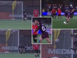 Cầu thủ 007 lộn santo sút penalty đánh lừa thủ môn