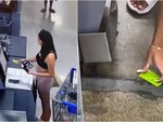 Sợ hỏng móng tay, cô gái loay hoay mãi không nhặt được thẻ ATM