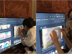 Khi cô giáo bắt vẽ nhưng không có cái hoa tay nào