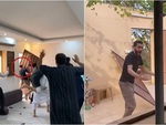 Cổ động viên Saudi Arabia tháo cửa ăn mừng chiến thắng trước Argentina