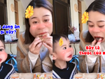 Mẹ lươn lẹo khi con trai đòi ăn kẹo