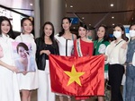 8 hoa hậu, á hậu tiễn Phương Anh lên đường dự thi Miss International 2022