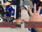 Nhân viên cây xăng bối rối vì hiểu nhầm ý khách