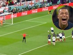 Kylian Mbappe cười sung sướng khi Harry Kane sút hỏng penalty