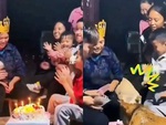 Hai chú chó tranh thủ trời tối ăn gọn bánh gato của sen