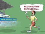 Hài hước ở Mỹ Đình: Thi marathon mà không tìm thấy vạch đích ở đâu