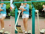 Mẹ bỉm sữa sưng ống đồng vì nghịch dại máy đi bộ trên không