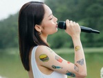 Ngẩn tò te vì loạt hình xăm siêu nhí nhố của Miu Lê trong version mới của Vì mẹ anh bắt chia tay