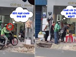 Người đàn ông chưng hửng vì bị giật mất gà cúng