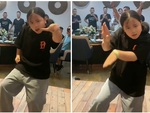 Biểu cảm thần thái của bé gái khi nhảy khiến người xem phì cười