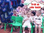 Màn múa lân khiến các bé khóc thét