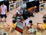 Chồng khép nép dọn mâm cơm vào bếp sau khi hổ báo với vợ