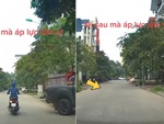 Nữ ninja chạy xe máy xi-nhan kiểu 'dương đông kích tây'