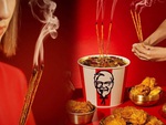 KFC Thái tung quảng cáo 'vị ngon trên từng nén nhang'