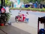 Nữ chủ tiệm tạp hóa lao ra bắt thanh niên trộm hai thùng bia
