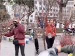 Màn mặc cả giá đào Tết bá đạo của bác trai