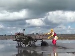Tôn Ngộ Không chiến máy cày đại náo ruộng đồng