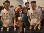 Màn ảo thuật hô biến đồ vật thành quả táo khiến đám đông trầm trồ