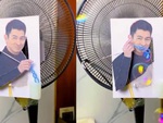 Fan cuồng hài hước chế quạt quay để ngắm Lưu Đức Hoa