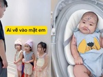 Cười sảng với 3 bé gái vẽ vào mặt em bị bố hỏi tội