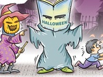 Set đồ hóa trang Halloween gây... sang chấn tâm lý