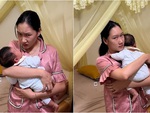 Chồng bị vợ giận dỗi khi giả vờ cụng đầu con vào cửa