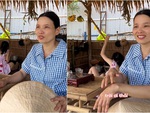 Mẹ vội sửa sai vì lỡ khen khi thấy con gái vụng về