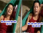 Bố nổi đóa vì con gái rượu cầm cần câu ra giật cá koi