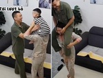 Cười sảng với thanh niên làm bố vẫn thích chơi trò trẻ con