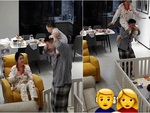 Bố mẹ chơi trò cưỡi ngựa mua vui cho con