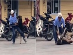 Chú chó '5 lần 7 lượt' bị bác bảo vệ quật ngã
