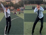 Chàng trai nhảy vũ điệu 'làng lá' cực dẻo