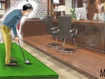 Thỏa mãn thú vui đánh golf mà không bay chức