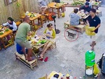 Nhảy lên ghế đứng vì sợ mèo