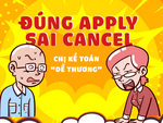 Chị kế toán tuyển dụng với phương châm 'đúng apply sai cancel'