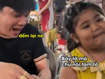 Thanh niên cười ngất với tính thật thà của bé gái bán vé số