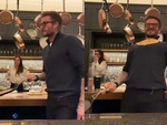 David Beckham trổ tài cầm chảo lật bánh khiến vợ phì cười